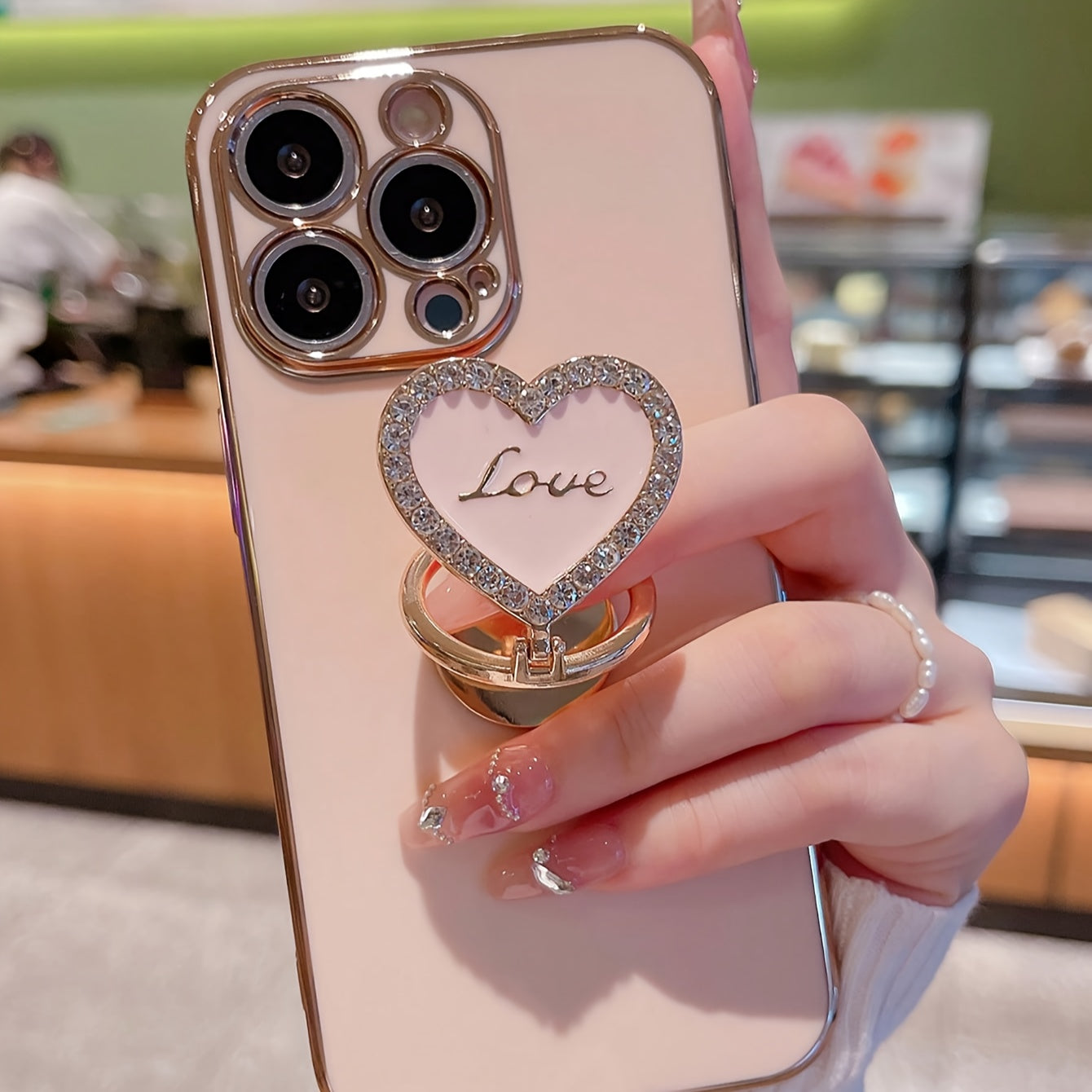 Premium Electroplated Metal Folding Stand Case for iPhone 7/8/XR/XS/11/12/13/14/15 Pro Max Plus